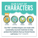 Seventh Generation Free and Clear Baby Diapers, Size 3, 16 lbs to 24 lbs, 124/Carton