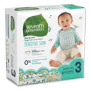 Seventh Generation Free and Clear Baby Diapers, Size 3, 16 lbs to 24 lbs, 124/Carton