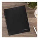 Cambridge Hardbound Notebook with Pocket, 1 Subject, Wide/Legal Rule, Black Cover, 11 x 8.5, 96 Sheets