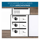 Cambridge Hardbound Notebook with Pocket, 1 Subject, Wide/Legal Rule, Black Cover, 11 x 8.5, 96 Sheets