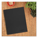 Cambridge Wirebound Business Notebook, 1 Subject, Wide/Legal Rule, Black Linen Cover, 9.5 x 6.63, 80 Sheets