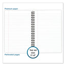 Cambridge Wirebound Business Notebook, 1 Subject, Wide/Legal Rule, Black Cover, 8 x 5, 80 Sheets