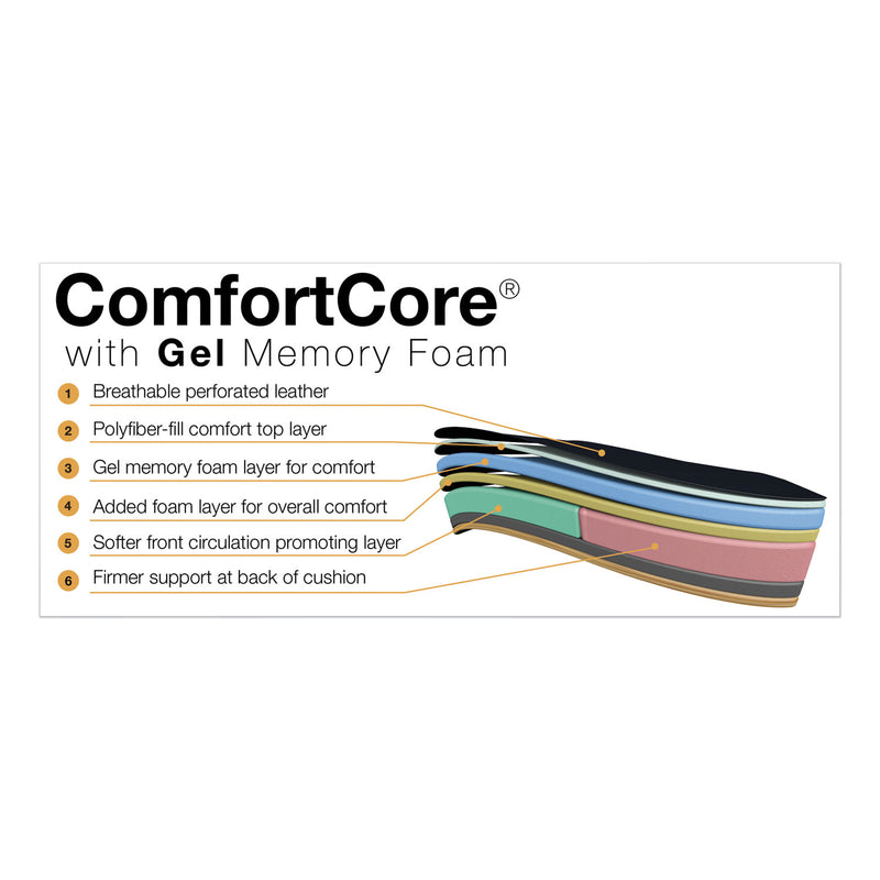 La-Z-Boy Commercial 2000 Big/Tall Executive Chair, Supports Up to 400 lb, 20.5" to 23.5" Seat Height, Black Seat/Back, Silver Base