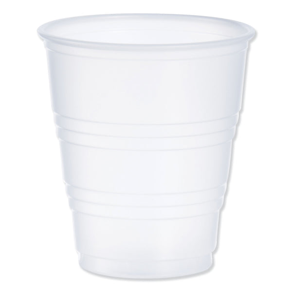 Dart High-Impact Polystyrene Cold Cups, 5 oz, Translucent, 100/Pack