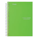 Five Star Wirebound Notebook, 1 Subject, Medium/College Rule, Randomly Assorted Covers, 7 x 4.38, 100 Sheets