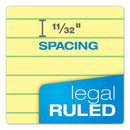 TOPS Docket Gold Ruled Perforated Pads, Wide/Legal Rule, 50 Canary-Yellow 8.5 x 11.75 Sheets, 12/Pack
