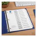 Avery Customizable TOC Ready Index Black and White Dividers, 12-Tab, Jan. to Dec., 11 x 8.5, 1 Set