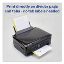 Avery Customizable Print-On Dividers, 3-Hole Punched, 8-Tab, 11 x 8.5, White, 5 Sets