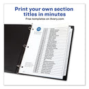 Avery Customizable TOC Ready Index Black and White Dividers, 31-Tab, 1 to 31, 11 x 8.5, 1 Set