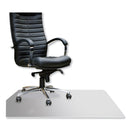 Floortex Cleartex MegaMat Heavy-Duty Polycarbonate Mat for Hard Floor/All Carpet, 46 x 53, Clear