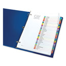 Avery Customizable TOC Ready Index Multicolor Tab Dividers, 31-Tab, 1 to 31, 11 x 8.5, White, Contemporary Color Tabs, 1 Set