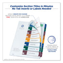 Avery Customizable Table of Contents Ready Index Dividers with Multicolor Tabs, 8-Tab, 1 to 8, 11 x 8.5, Translucent, 1 Set