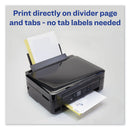 Avery Customizable Print-On Dividers, Unpunched, 5-Tab, 11 x 8.5, White, 5 Sets