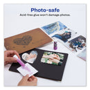 Avery Permanent Glue Stic Value Pack, 0.26 oz, Applies Purple, Dries Clear, 6/Pack