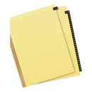Avery Preprinted Black Leather Tab Dividers w/Gold Reinforced Edge, 31-Tab, 1 to 31, 11 x 8.5, Buff, 1 Set