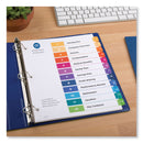 Avery Customizable TOC Ready Index Multicolor Tab Dividers, 12-Tab, 1 to 12, 11 x 8.5, White, Traditional Color Tabs, 1 Set