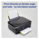 Avery Customizable Print-On Dividers, 3-Hole Punched, 8-Tab, 11 x 8.5, White, 1 Set