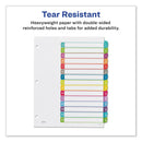 Avery Customizable TOC Ready Index Multicolor Tab Dividers, 15-Tab, 1 to 15, 11 x 8.5, White, Contemporary Color Tabs, 1 Set