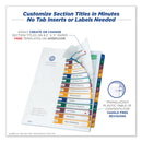 Avery Customizable Table of Contents Ready Index Dividers with Multicolor Tabs, 15-Tab, 1 to 15, 11 x 8.5, Translucent, 1 Set