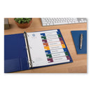Avery Customizable Table of Contents Ready Index Dividers with Multicolor Tabs, 8-Tab, 1 to 8, 11 x 8.5, Translucent, 1 Set