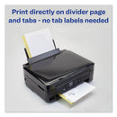 Avery Customizable Print-On Dividers, 3-Hole Punched, 5-Tab, 11 x 8.5, White, 25 Sets