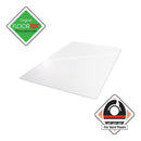 Floortex Cleartex Ultimat XXL Polycarbonate Chair Mat for Hard Floors, 60 x 60, Clear