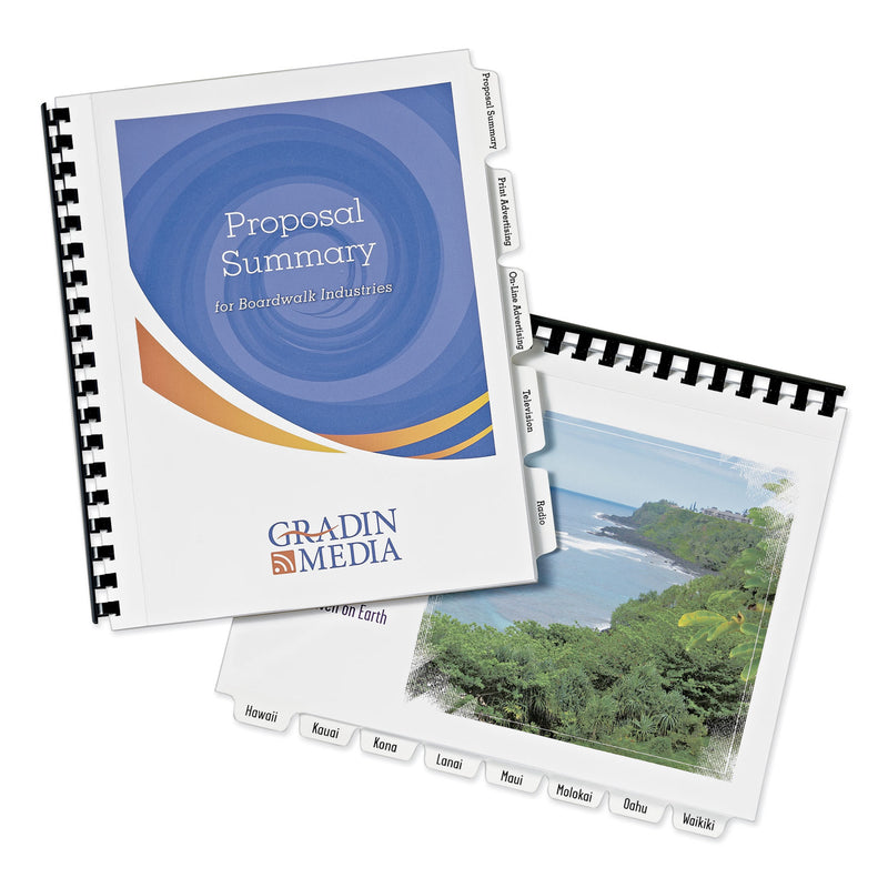 Avery Customizable Print-On Dividers, Unpunched, 8-Tab, 11 x 8.5, White, 5 Sets