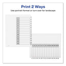 Avery Customizable TOC Ready Index Black and White Dividers, 15-Tab, 1 to 15, 11 x 8.5, 1 Set
