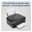 Avery Customizable Print-On Dividers, 3-Hole Punched, 5-Tab, 11 x 8.5, White, 5 Sets