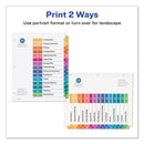 Avery Customizable TOC Ready Index Multicolor Tab Dividers, 15-Tab, 1 to 15, 11 x 8.5, White, Traditional Color Tabs, 6 Sets