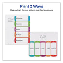 Avery Customizable TOC Ready Index Multicolor Tab Dividers, 5-Tab, 1 to 5, 11 x 8.5, White, Contemporary Color Tabs, 1 Set