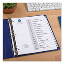 Avery Customizable TOC Ready Index Black and White Dividers, 15-Tab, 1 to 15, 11 x 8.5, 1 Set