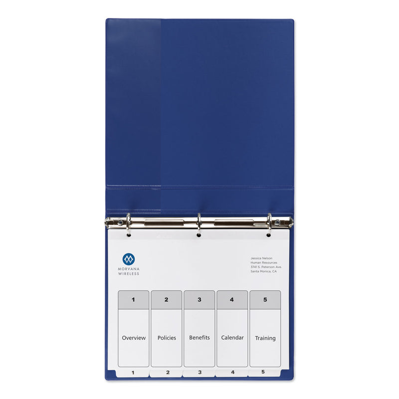 Avery Customizable TOC Ready Index Black and White Dividers, 5-Tab, 1 to 5, 11 x 8.5, 1 Set