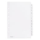 Avery Preprinted Tab Dividers, 12-Tab, A to Z, 8.5 x 5.5, White, 1 Set