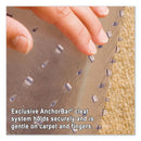 ES Robbins EverLife Moderate Use Chair Mat for Low Pile Carpet, Rectangular with Lip, 36" x 48", Clear