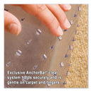 ES Robbins EverLife Moderate Use Chair Mat for Low Pile Carpet, Rectangular with Lip, 45" x 53", Clear