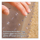ES Robbins EverLife Moderate Use Chair Mat for Low Pile Carpet, Rectangular, 46" x 60", Clear