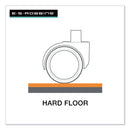 ES Robbins EverLife Chair Mat for Hard Floors, Heavy Use, Rectangular with Lip, 45" x 53", Clear