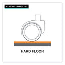 ES Robbins EverLife Chair Mat for Hard Floors, Heavy Use, Rectangular, 46" x 60", Clear