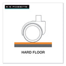 ES Robbins EverLife Chair Mat for Hard Floors, Heavy Use, Rectangular with Lip, 36" x 48", Clear