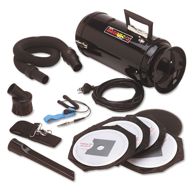 DataVac ESD-Safe Pro Data-Vac/3 Professional Cleaning System, 1.7 hp, Black