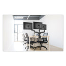 Alera AdaptivErgo Triple Arm with USB for 32" Monitors, 360 deg Rotation, +90/-90 deg Tilt, 90 deg Pan, Black, Supports 15.4 lb