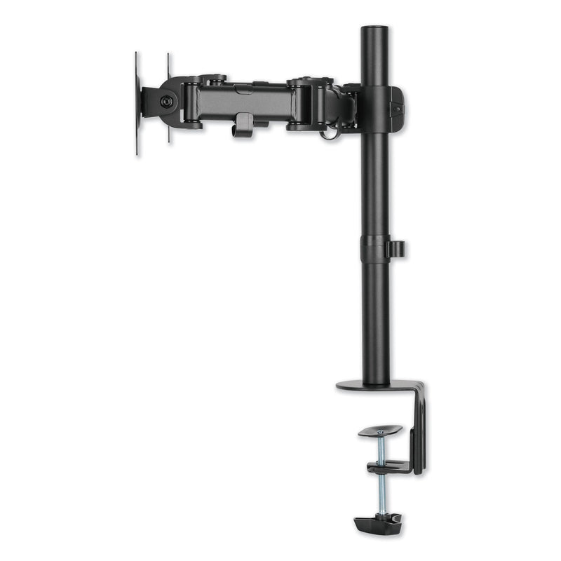 Alera AdaptivErgo Pole-Mounted Dual Monitor Arm for 30" Monitors, 360 deg Rotation, 30 deg Tilt, 360 deg Pan, Black, Supports 22 lb