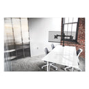 Alera AdaptivErgo Pole-Mounted Dual Monitor Arm for 30" Monitors, 360 deg Rotation, 30 deg Tilt, 360 deg Pan, Black, Supports 22 lb