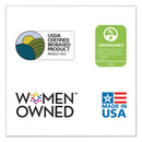 ES Robbins Natural Origins Chair Mat with Lip For Carpet, 36 x 48, Clear