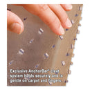 ES Robbins EverLife Light Use Chair Mat for Flat Pile Carpet, Rectangular, 36" x 44", Clear