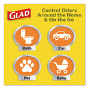 Glad OdorShield Medium Quick-Tie Trash Bags, 8 gal, 0.57 mil, 21.63" x 23", White, 26/Box