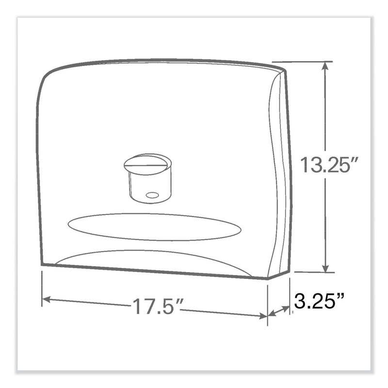Scott Personal Seat Cover Dispenser, 17.5 x 2.25 x 13.25, White