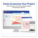 Avery Half-Fold Greeting Cards with Matching Envelopes, Inkjet, 85 lb, 5.5 x 8.5, Matte White, 1 Card/Sheet, 30 Sheets/Box