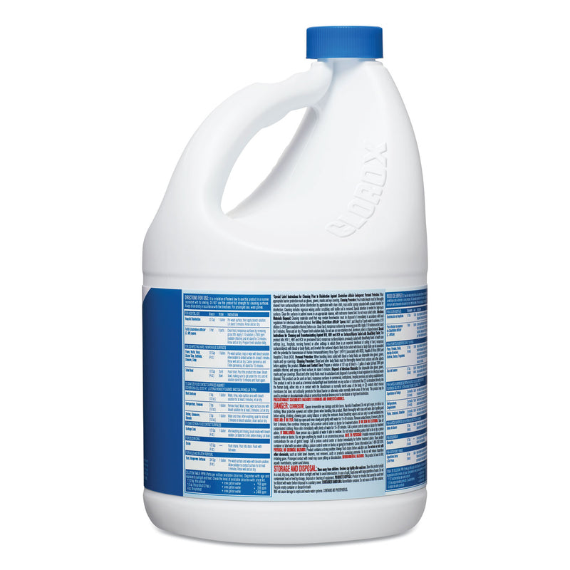 Clorox Concentrated Germicidal Bleach, Regular, 121 oz Bottle